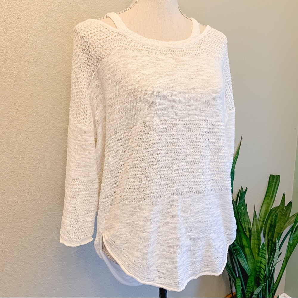 Maurices Knit Cream Summer Pullover